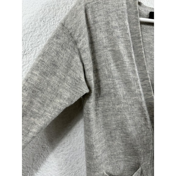 J.Crew Collection Cardigan Sweater Womens XS Gray Italian Cashmere V Neck C2377 - Picture 4 of 9